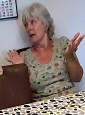 Mature mom in hot dress